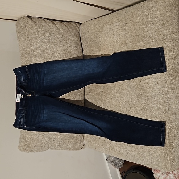 Fran Denim Dana Low Rise Skinny Jean in Dark Wash Athletic Fit Denim Size 28 - Picture 3 of 4